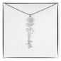 Custom Flower Name Necklace