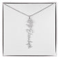 Custom Flower Name Necklace