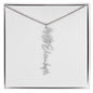 Custom Flower Name Necklace