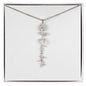 Custom Flower Name Necklace