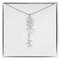Custom Flower Name Necklace