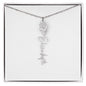 Custom Flower Name Necklace
