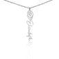 Custom Flower Name Necklace