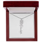Custom Flower Name Necklace