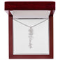 Custom Flower Name Necklace