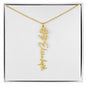 Custom Flower Name Necklace