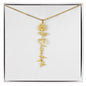 Custom Flower Name Necklace