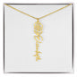 Custom Flower Name Necklace