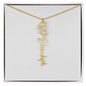 Custom Flower Name Necklace