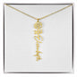 Custom Flower Name Necklace