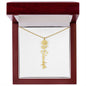 Custom Flower Name Necklace