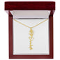 Custom Flower Name Necklace
