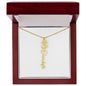 Custom Flower Name Necklace