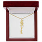 Custom Flower Name Necklace