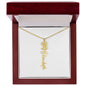 Custom Flower Name Necklace