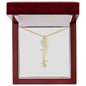 Custom Flower Name Necklace