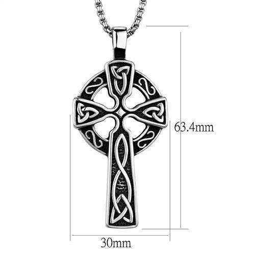 Stainless Steel High-Polish Statement Necklace