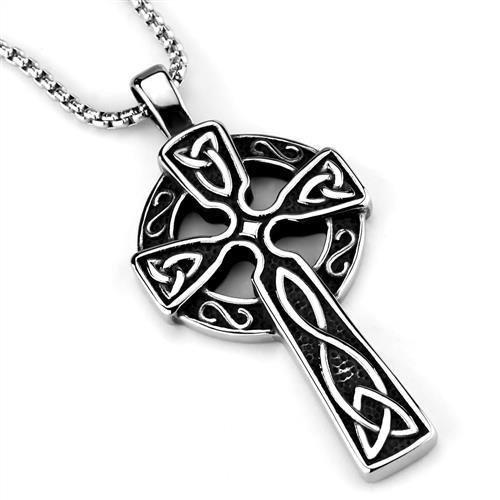 Stainless Steel High-Polish Statement Necklace