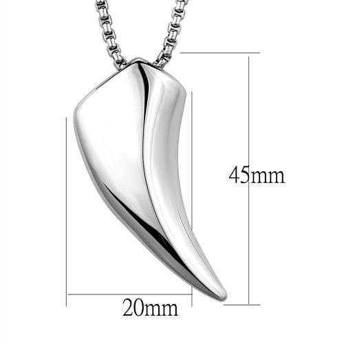 Stainless Steel High-Polish Minimalist Necklace