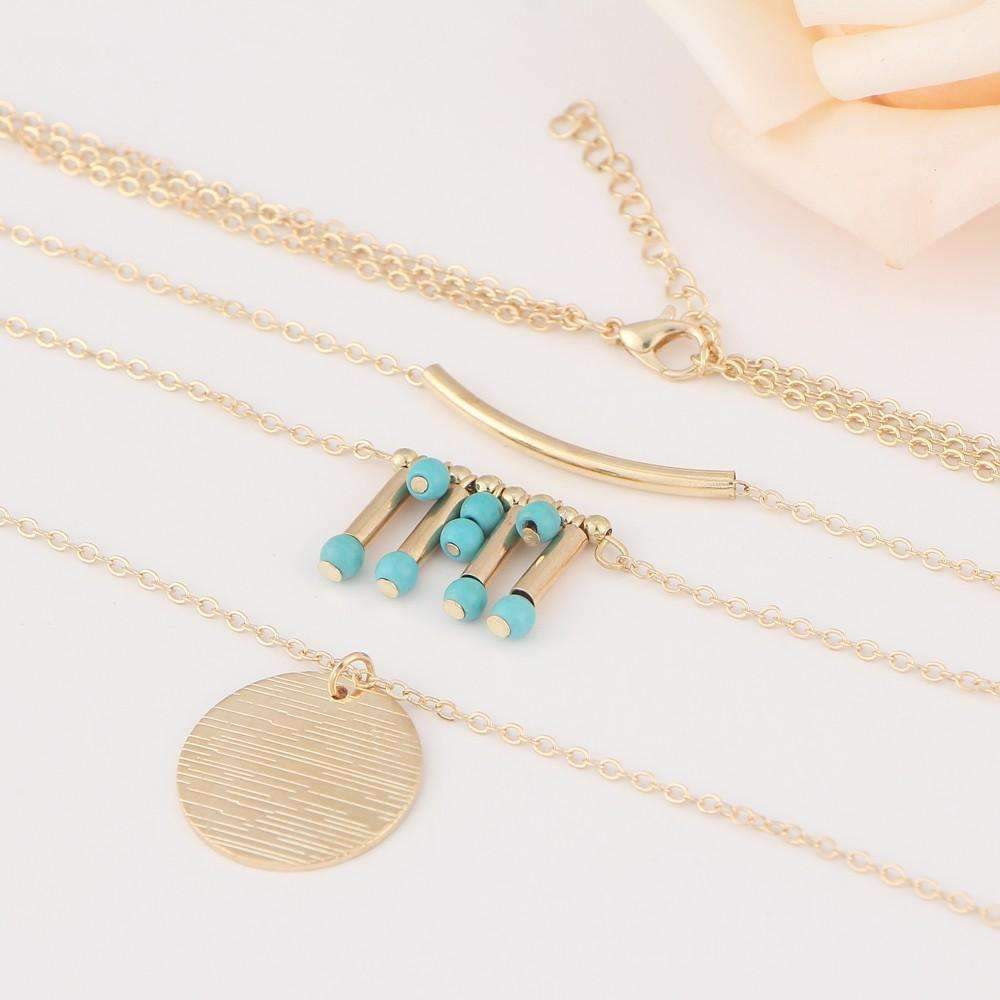 Turquoise Three Layer Necklace