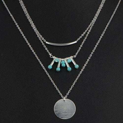 Turquoise Three Layer Necklace