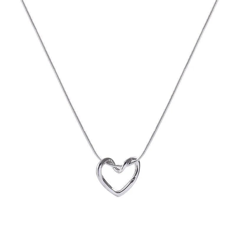 Timeless Titanium Heart Pendant Necklace
