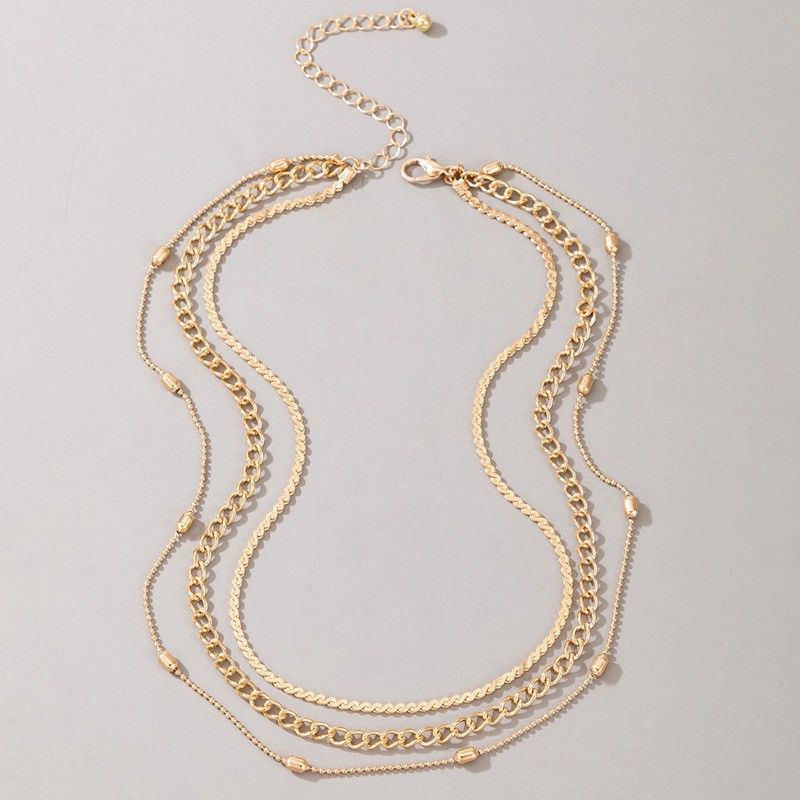 14K Gold-Plated Dainty Layering Snake Necklace for Women