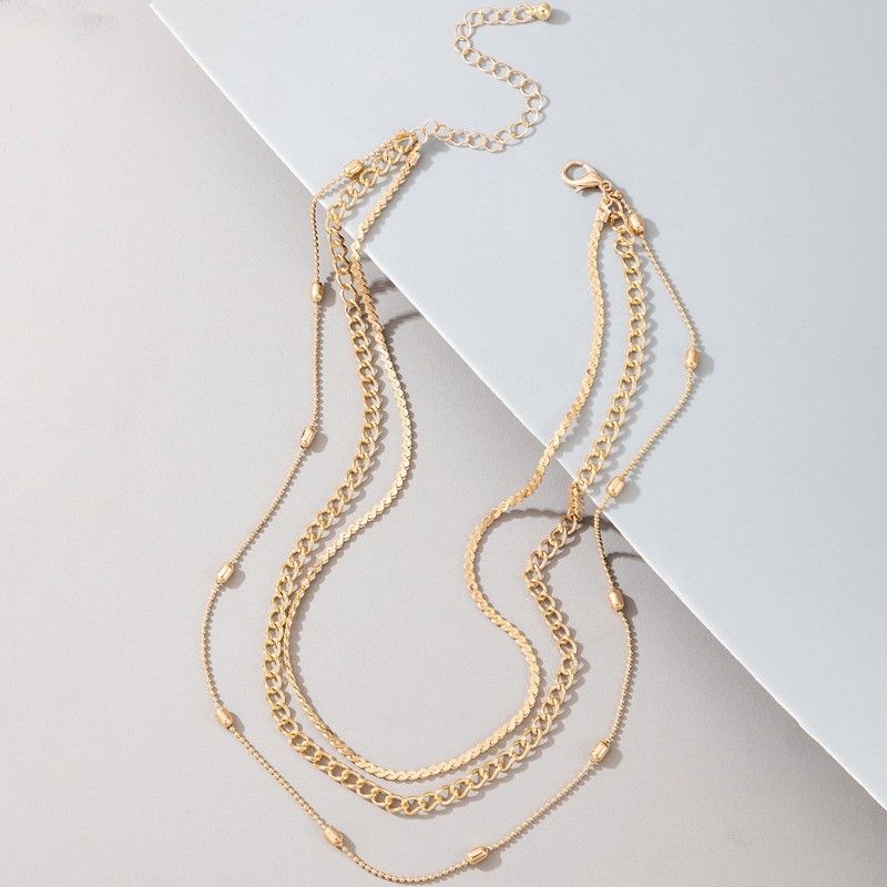 14K Gold-Plated Dainty Layering Snake Necklace for Women