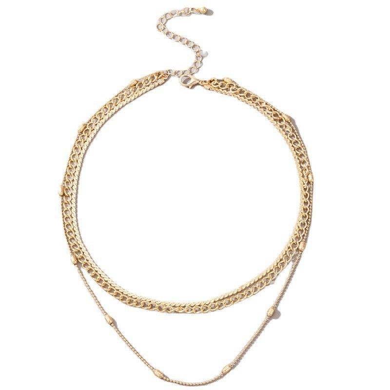 14K Gold-Plated Dainty Layering Snake Necklace for Women